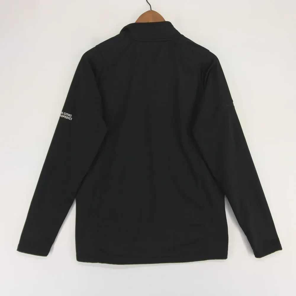 UNRL Elite Pullover Mens M Black Quarter Zip Performance Athletic TCO Logo